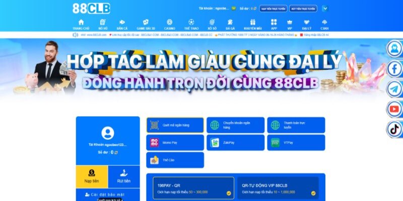 Điểm đặc biệt khi thực hiện nạp tiền tại 88clb